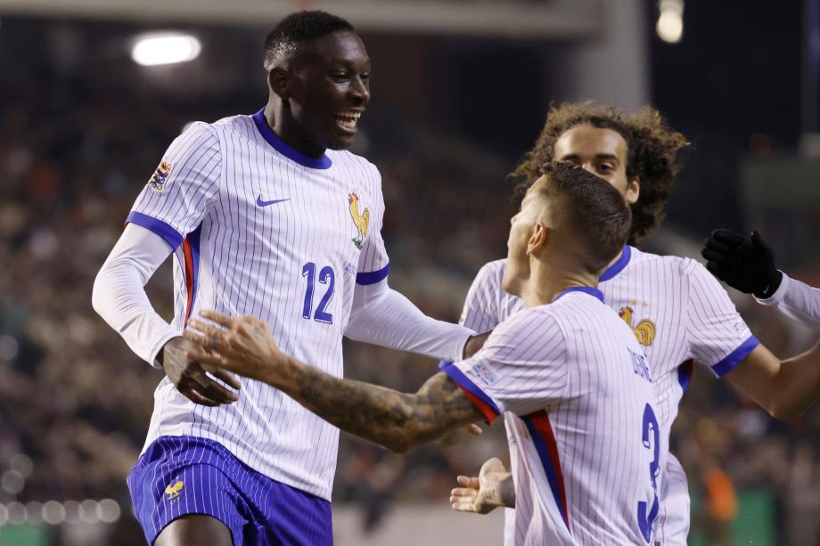 [图]欧国联：穆阿尼双响 法国2-1力克比利时